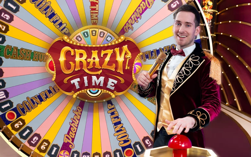 Get an exiting experience with popular game show Crazy Time at Bet365.