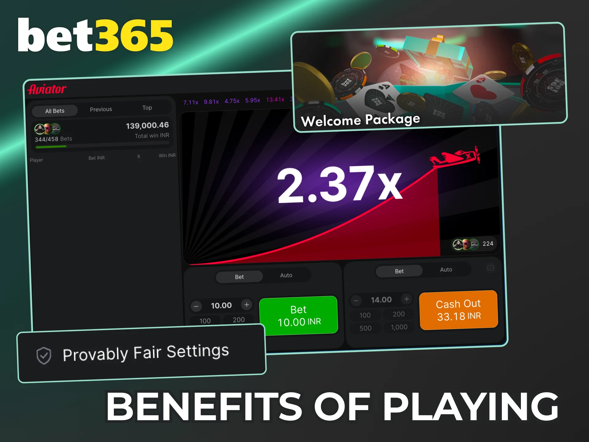 Discover the benefits of playing Aviator at Bet365.