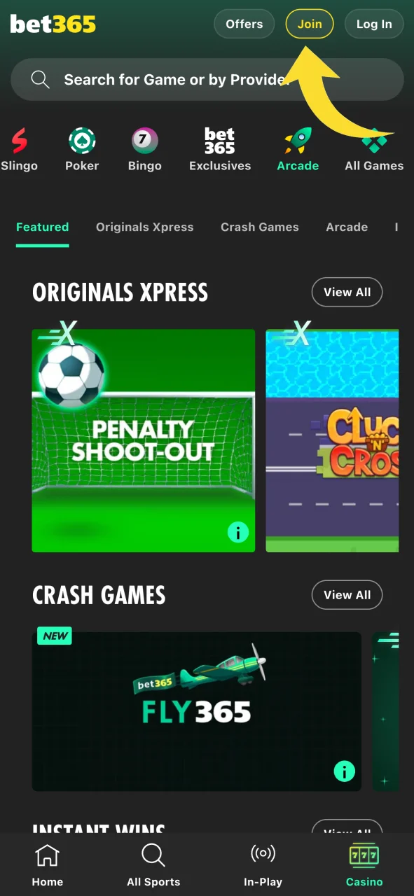 Register at Bet365 to start playing today.